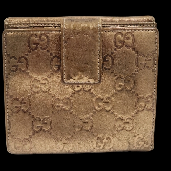 Authentic Gucci Wallet Purse Guccissima Bronze Gold Woman - Picture 2 of 9